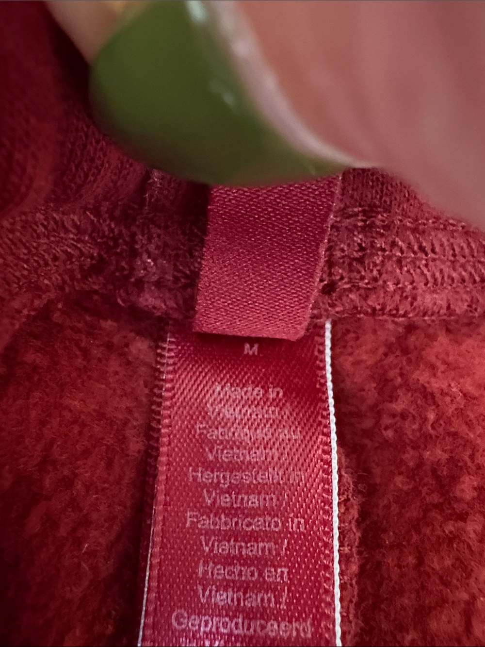 SKIMS Wide-Leg Sweatpants in Burgandy. Cotton Fleece - Picture 6 of 8